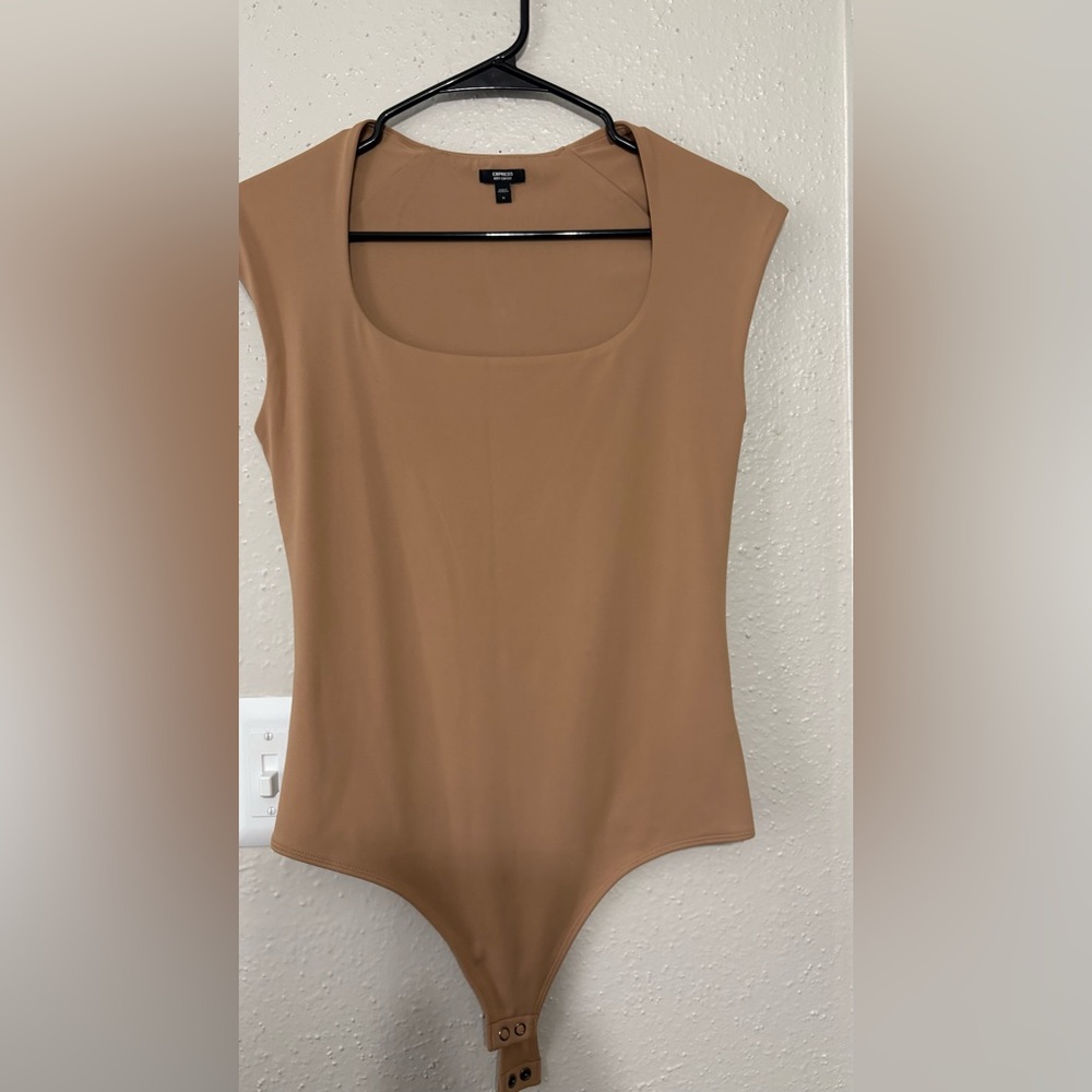Tan Bodysuit Top